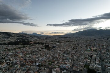 sunset in Quito 