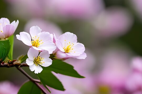 
Spring Blossom Elegance.
Close-up of delicate white and pink blossoms, symbolizing the beauty of spring and renewal, ideal for seasonal themes and nature backgrounds.