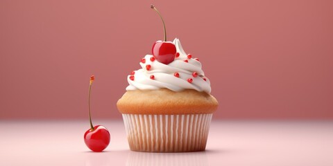 cupcake with cherry