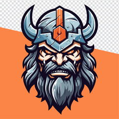 Unleash the Undead: Viking Zombie Helmet Logo for Sport & Esport Team, T-shirts, and Badges