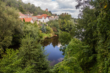 Jizera river in Benatky nad Jizerou, Czech Republic