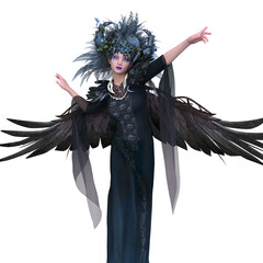 Fototapeta premium 翼を広げた天使