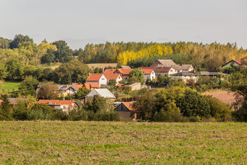 Obraz premium View of Prusice village, Czech Republic
