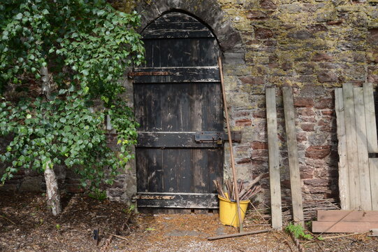Old garden gate in Torre Abbey gardens