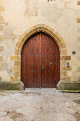 Fototapeta na wymiar Gate of Karlstejn castle, Czech Republic