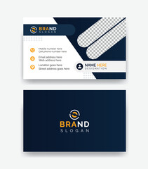 Modern and luxury flat creative business card design