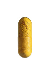 Berberine pills on background