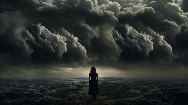 Dark Clouds as an Omen for Bad News