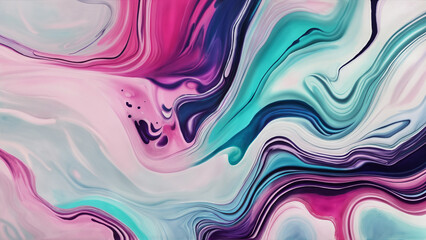 Fototapeta na wymiar abstract alcohol painting fluid color art | Ai Generated