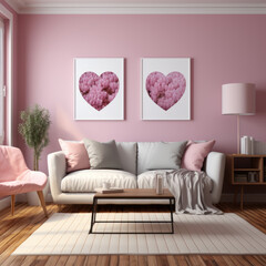 modern living room with sofa