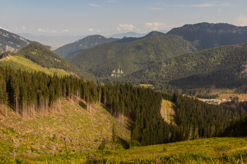 Landscape of Nizke Tatry mountains, Slovakia