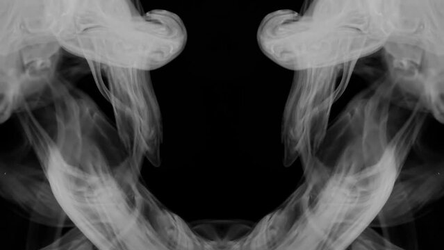 Vertical video Smoke Kaleidoscope Slow Motion Loop