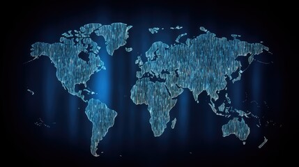 Fototapeta premium concept of the worldwide business people on the global map background