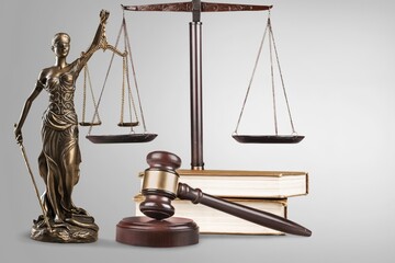 Investigate investment management, money coin and gavel