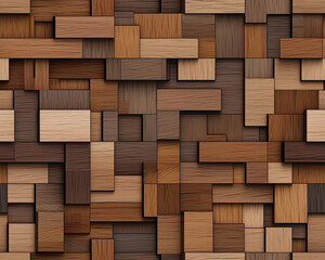 Seamless wooden textures in different shapes and patterns for backgroud