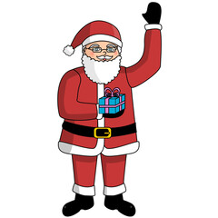 cartoon santa claus