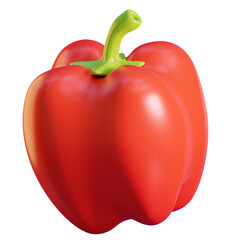 3d bell pepper illustration