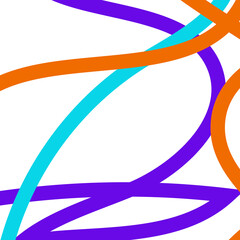 Blue Orange Purple Lines Backdrop