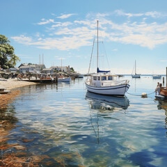Fototapeta premium boats in the harbor
