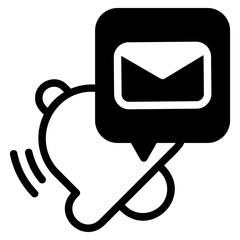  Bell notification black style icon