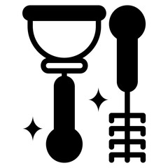  Toiletries black style icon