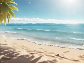 Sparkling Beach Perfect for Vacation.
Generative AI