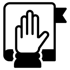  Oath black style icon