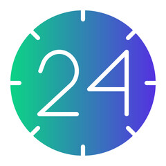 24 hours icon