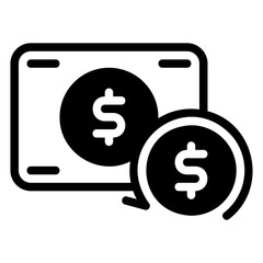  Cashback black style icon