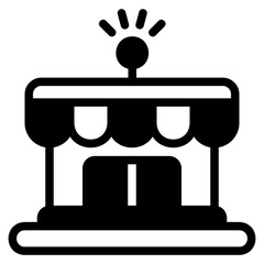  Online store black style icon