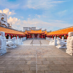 Nagasaki, Japan - Nov 28 2022: Confucius Shrine (Koshi-byo) built in 1893 by Nagasaki's Chinese...