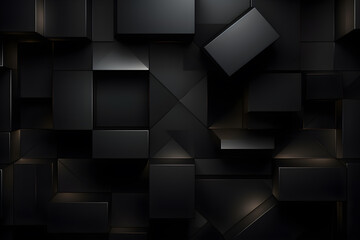 abstract 3D background with cubes geometric and elegant modern background, AI generate