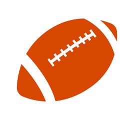 This is an illustration of a ball used in 'rugby', a type of England's representative sport. A rugby ball is an elongated oval ball.