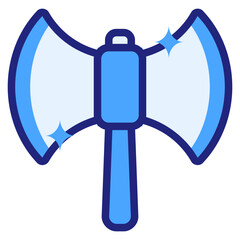  battle axe blue style icon