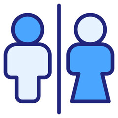  toilet blue style icon