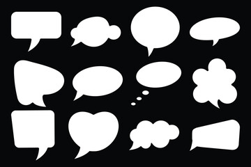 doodle bubble speech comic empty element design.