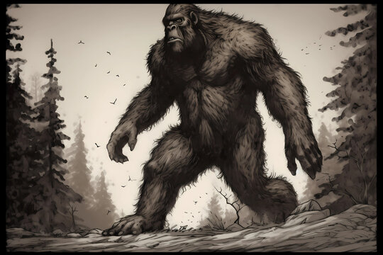 The Elusive Legends of Bigfoot | AI Generative