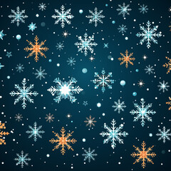 Christmas background with snowflakes Digital paper