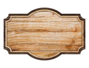 Wood Sign 3D Render