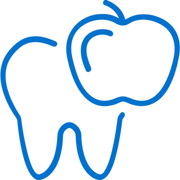 Tooth dentist icon symbol image vector. Illustration of the dental medicine symbol design graphic image	