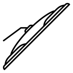 Illustration of Car Wiper Line Icon