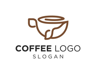 Logo about Coffee on white background. created using the CorelDraw application.