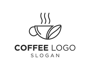 Logo about Coffee on white background. created using the CorelDraw application.