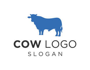 Logo about Cow on white background. created using the CorelDraw application.