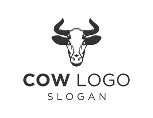 Logo about Cow on white background. created using the CorelDraw application.