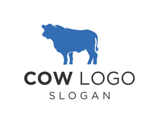 Logo about Cow on white background. created using the CorelDraw application.