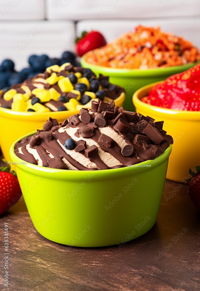 Wall mural chocolate candy in a bowl