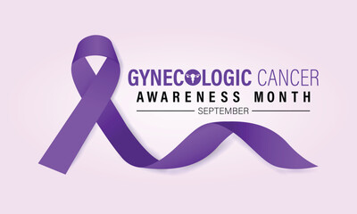 Vector illustration on the theme of Gynecologic Cancer awareness month banner, Holiday, poster, card and background design.