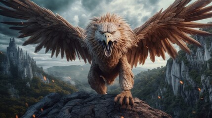 Fototapeta premium bald eagle in flight
