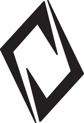 black and white symbol